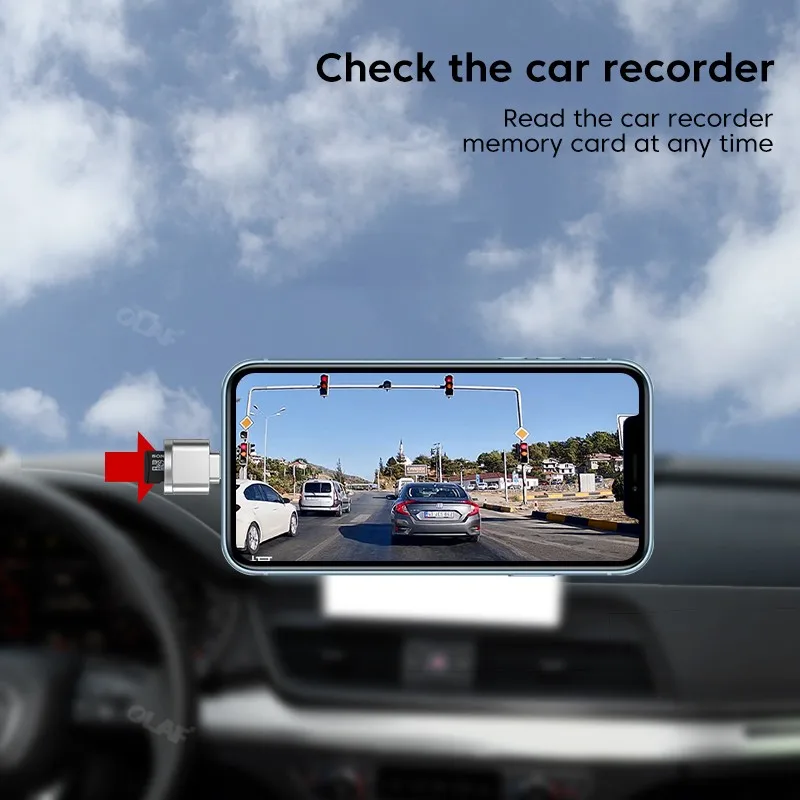 Portable Micro SD Card Reader Adapter OTG for iPhone (Micro SD Card to Type C USB) - Image 4